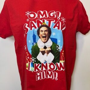 “OMG! Santa! I Know Him!” ELF Movie Tee